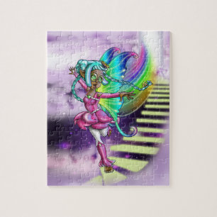 Black Fairy Jigsaw Puzzle