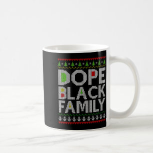 Black Family 2025 Afro Christmas Tree Santa Pj Mat Coffee Mug