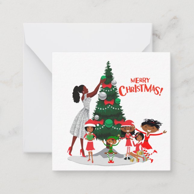 Black Family Christmas Card (Front)