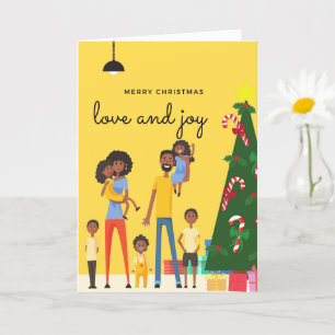 Black Family Christmas Card 002