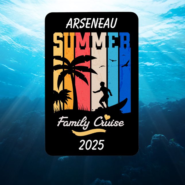 Black Family Cruise Vacation PERSONALIZE Magnet (Creator Uploaded)