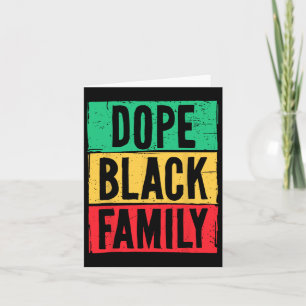 Black Family Juneteenth History Month Matching Card