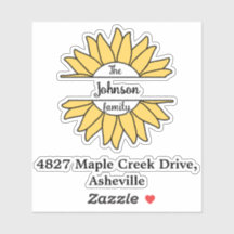 Black Family Name & Address Mailbox Personalized