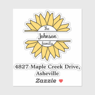 Black Family Name & Address Mailbox Personalized