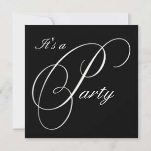 Black Fancy Formal Event Invitation