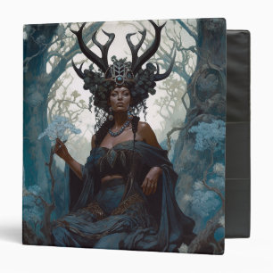 Black Fantasy Sorceress Magic Fantasy Binder