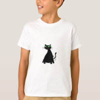 Black Fat Cat With Green Eyes