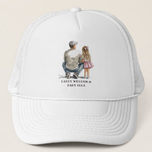 Black Father and Daughter Bond (10) Trucker Hat