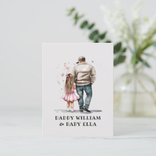 Black Father and Daughter Bond (13) Postcard