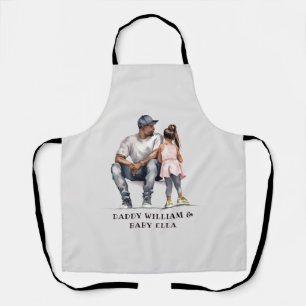 Black Father and Daughter Bond (3) Apron