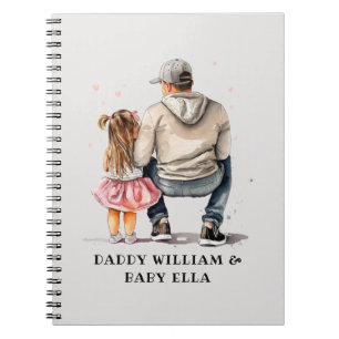 Black Father and Daughter Bond (9) Notebook