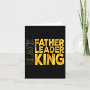 Black Father Leader King African Afro Juneteenth F Card