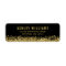 Black Faux Gold Glitter