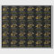 Black, Faux Gold "HAPPY 45th BIRTHDAY"