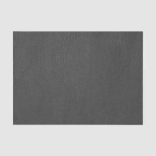 Black Faux Leather Tissue Paper