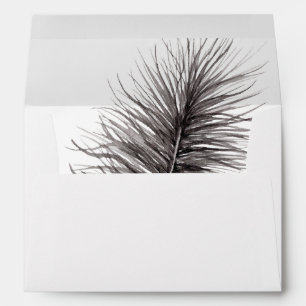 Black Feather Envelope