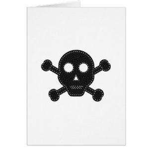Black Felt Skull