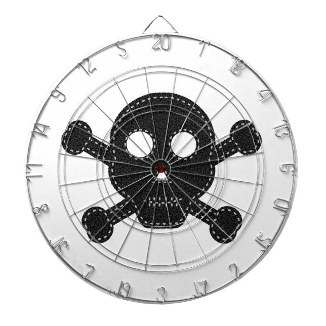 Black Felt Skull Dartboard (Front)