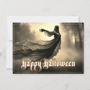 Black Female Ghost in Hellscape - Halloween