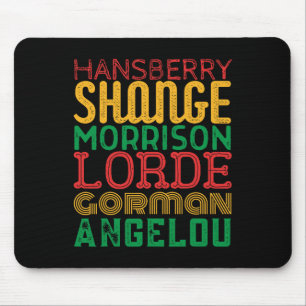 Black Female Writers Black History Month Feminist  Mouse Pad