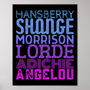 Black Female Writers Black History Month Feminist  Poster