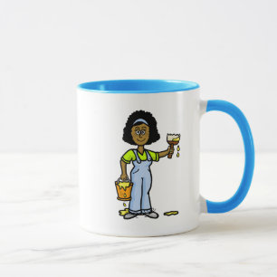 Black Femme Maison Nom du peintre Mug