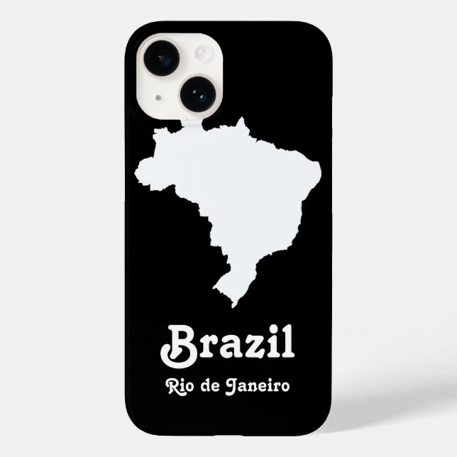 Black Festive Brazil at Emporio Moffa Case-Mate iPhone Case (Back)