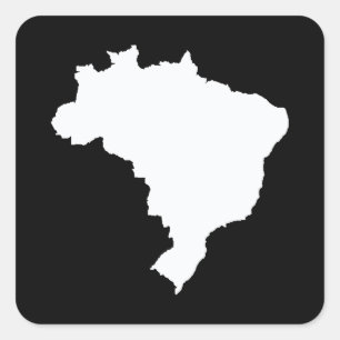 Black Festive Brazil at Emporio Moffa Square Sticker
