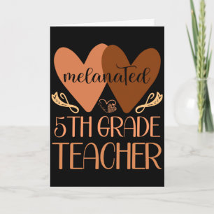 Black Fifth Grade Teacher Black History Women Afri Card