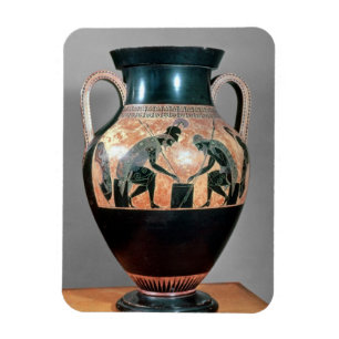 Black-figure amphora depicting Ajax and Achilles, Magnet