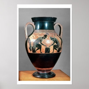 Black-figure amphora depicting Ajax and Achilles, Poster