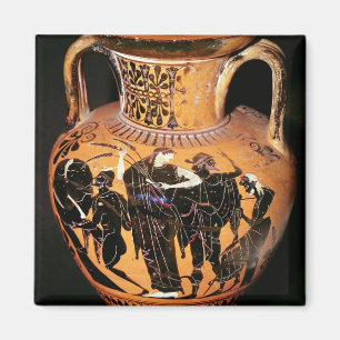 Black-figure attic vase magnet