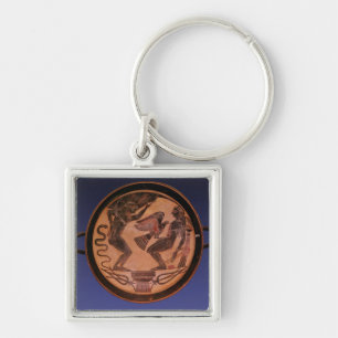 Black figure kylix keychain