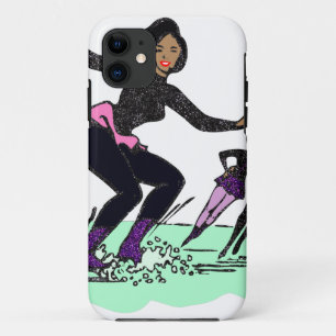 black figure skater iPhone 11 case