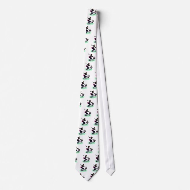 black figure skater tie (Front)