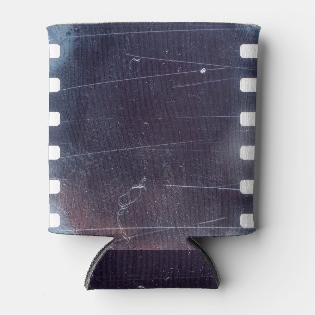 Black Film Frame: Scratched Emulsion Can Cooler (Front)