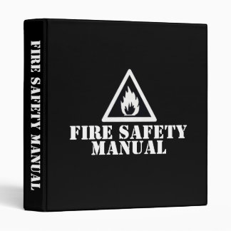 Black Fire Safety Manual Binder