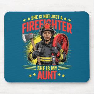 Black Firefighter Aunt Titi Auntie Survivor Design Mouse Pad