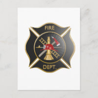 Black firefighters maltese cross symbol