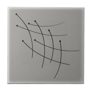 Black Firefly Trails on Grey Tile