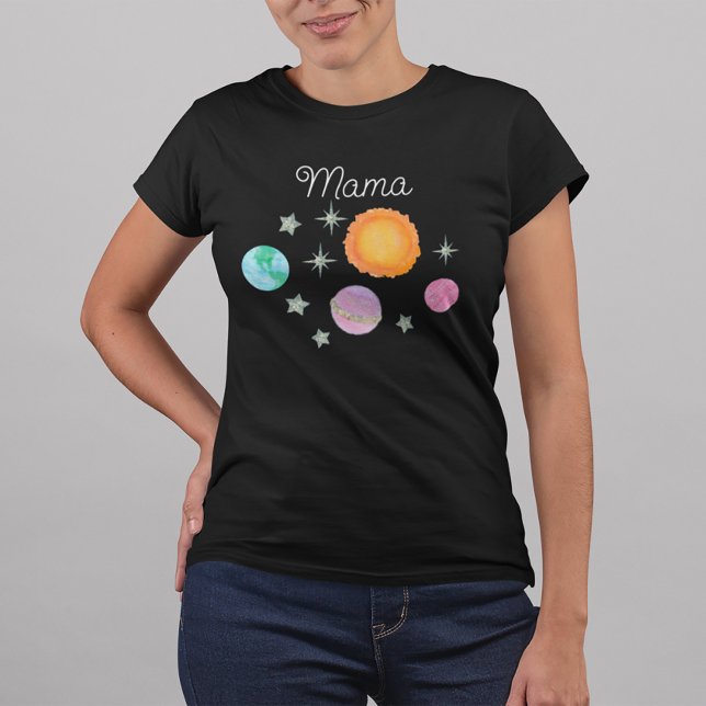 Black First Trip Around The Sun Mama 1st birthday T-Shirt (Creator Uploaded)