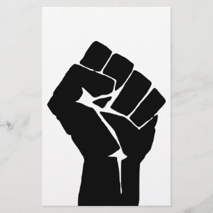 Black Fist Raised - Resistance Protest Flyer