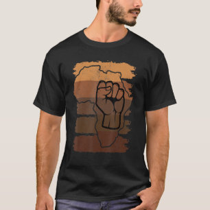 Black Fist Shirt African American Pride Black Hist