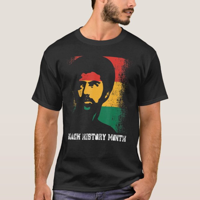 Black Fist Shirt African American Pride Black Hist (Front)