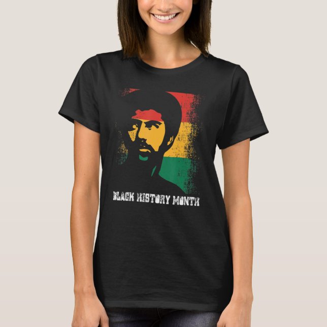 Black Fist Shirt African American Pride Black Hist (Front)