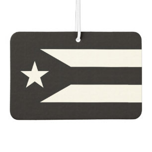 Black flag of Puerto Rico Air Freshener