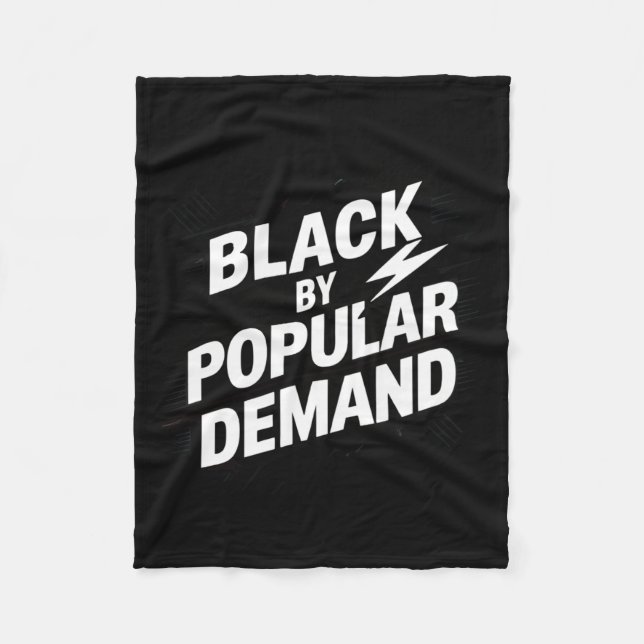 Black  fleece blanket (Front)