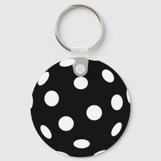 Black Floorball Keychain