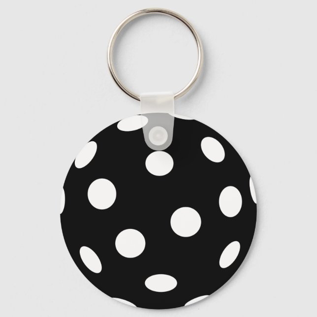 Black Floorball Keychain (Front)