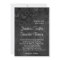 Black Floral Chalkboard 5" x 7" Wedding Invitation